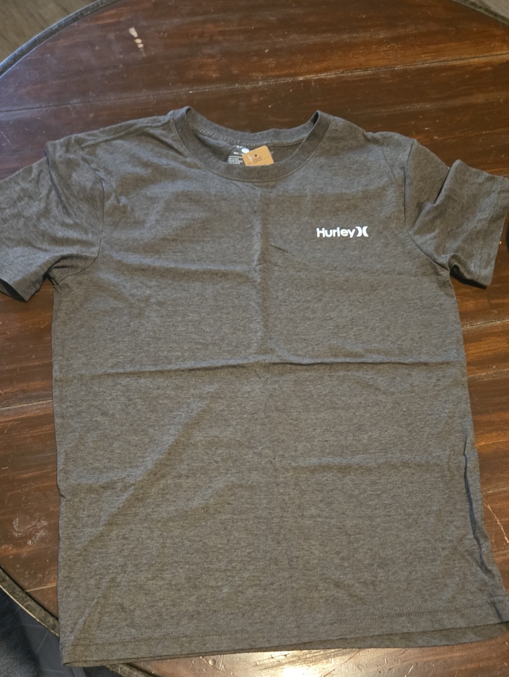 Hurley Gray/Brown Short Sleeve Logo Tee #1015